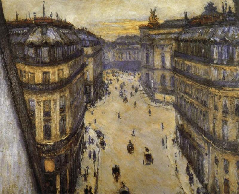 Look down from sixth floor, Gustave Caillebotte